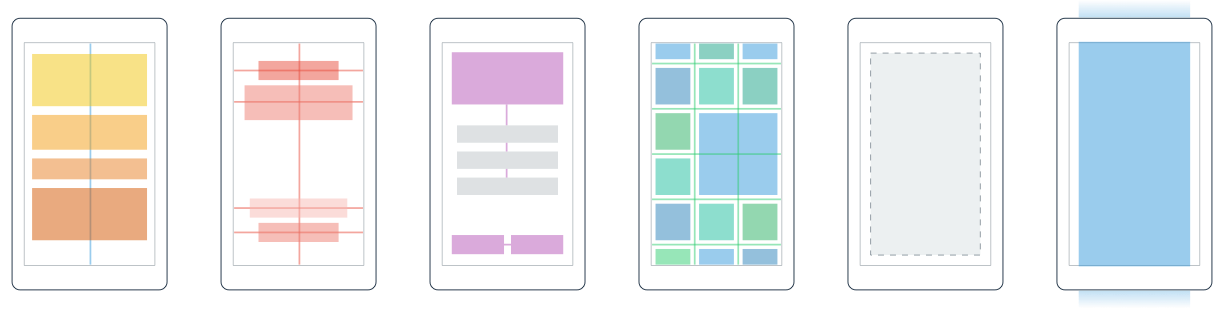 "Xamarin.Forms stock layouts" images_set