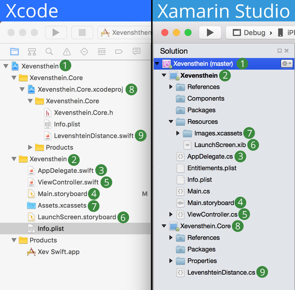 "Comparison project structure" images_set